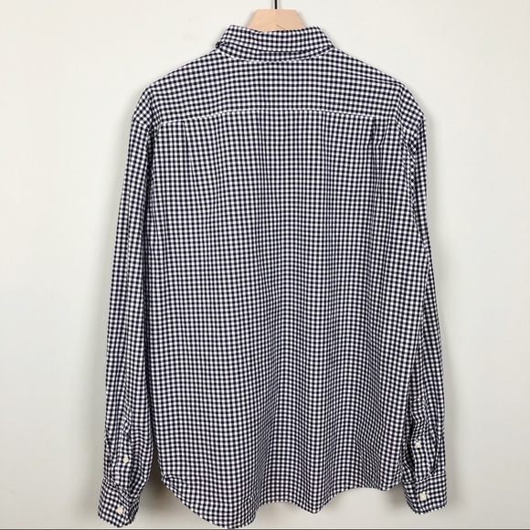 Merona | Black & White Gingham Print Button Down - Picture 5 of 7